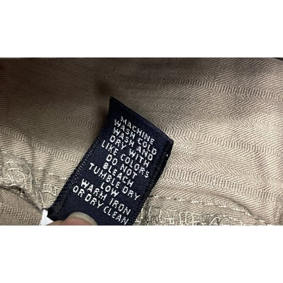 Banana Republic Women's Bermuda Walking Shorts Tan Textured Size 12 100% Cotton - Picture 9 of 9